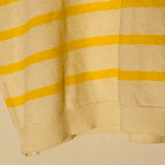 H&M stripe short sleeve sweater sz M - Picture 3 of 8